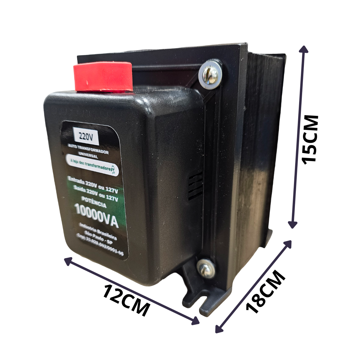 Transformador 110 220 10000va P/ Maquina Lava E Seca 12kg - Imagem 3