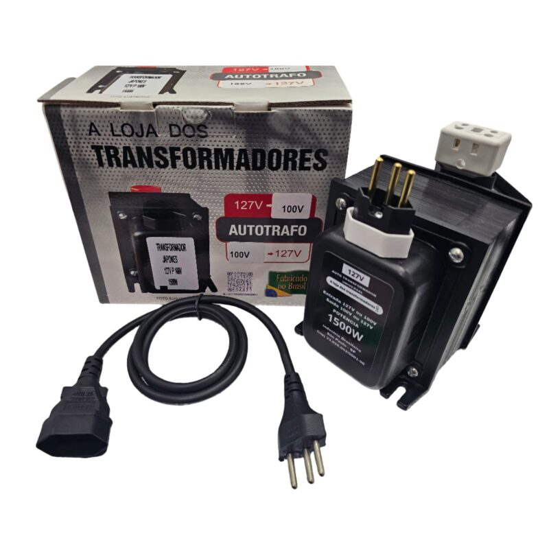 Transformador 127/100v 1500w Para Aparelhos Do Japao
