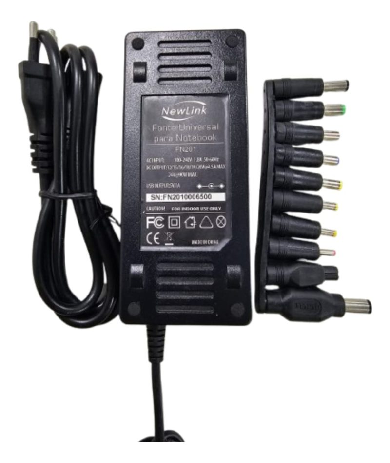 Fonte Universal Notebook 12v 15v 16v 18v 19v 20v 24v
