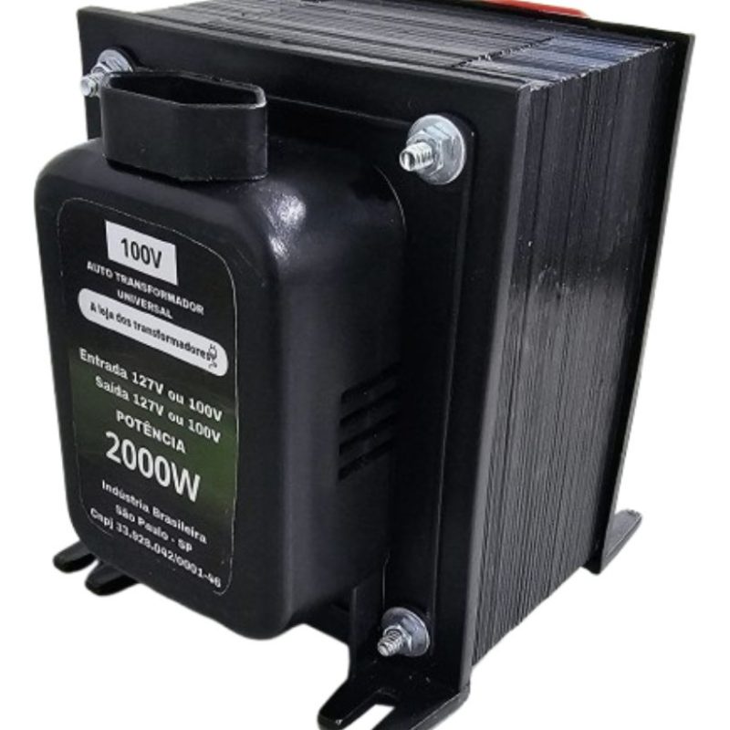 Transformador 220v Para 100v 2000w Para Aparelhos Do Japão
