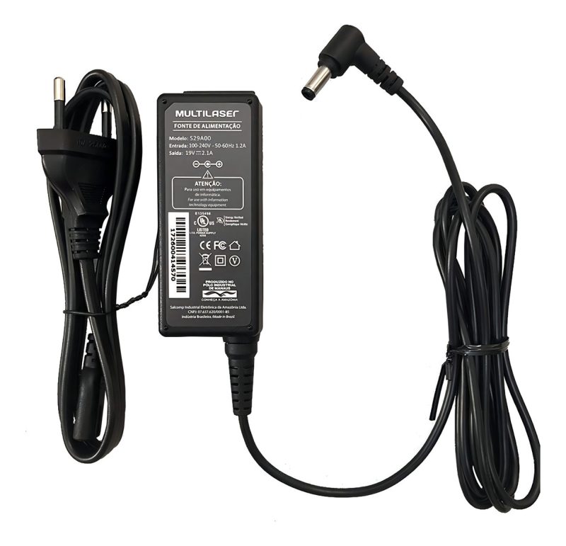 Carregador 19v 2.1a Pc201 Pc202 Pc203 Pc204 Pr947 Multilaser