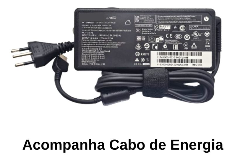 Carregador Compatível Com Lenovo Y530-15ich 135w 20v 6.75a - Image 4