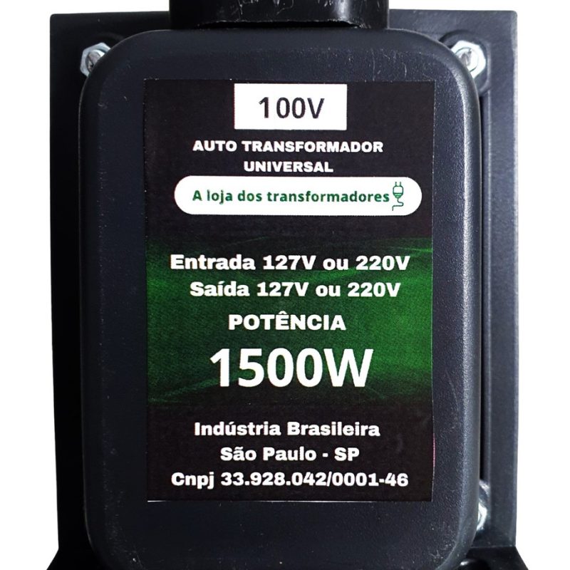 Transformador 220v Para 100v Panela Elétrica Até 1500w