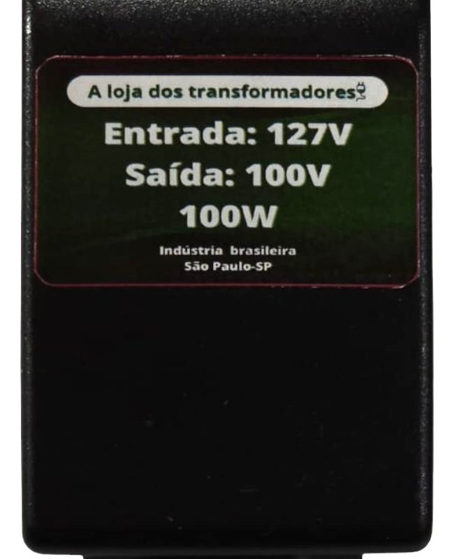 Auto Transformador 100w Japonês 127v Para 100v