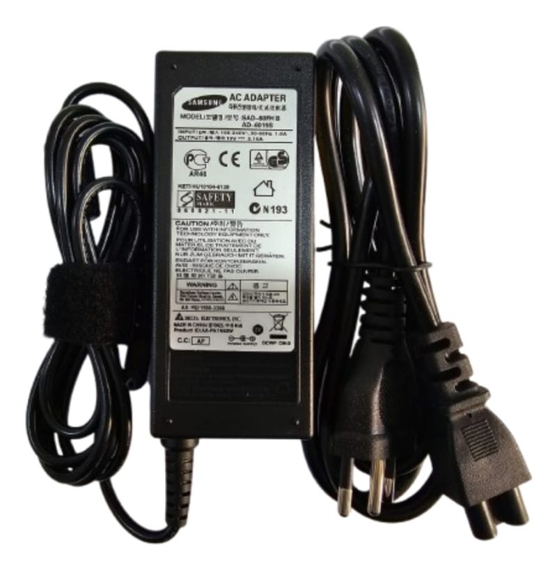 Fonte 19v 3.16a Ultra Book Para Samsung Pa-1400-14 Ad-4019
