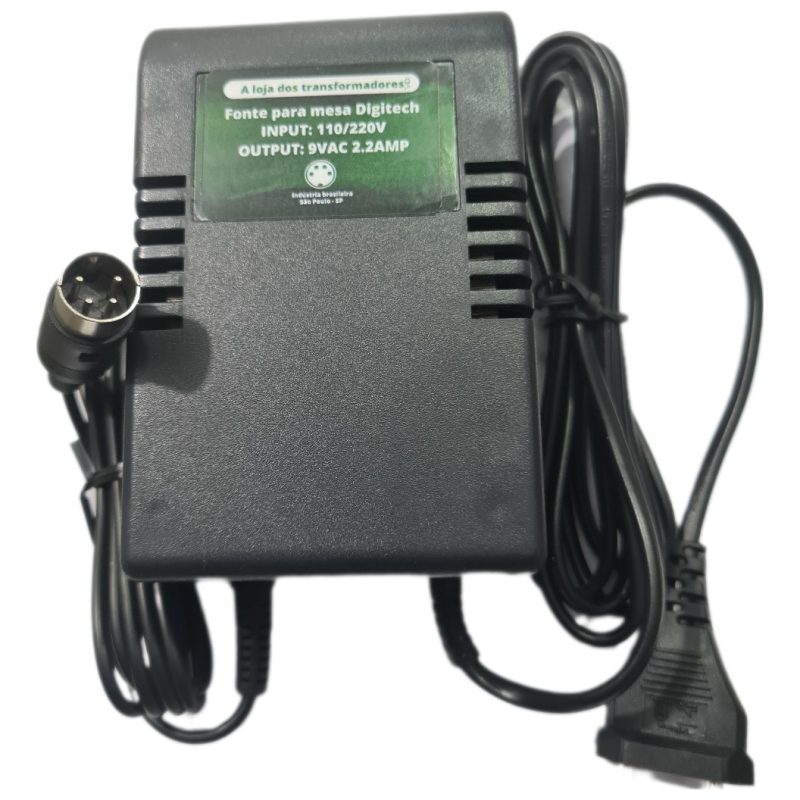 Fonte Ac 9v 2.2a Para Pedaleira Digitech Rp12