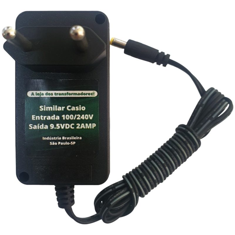 Fonte 9,5v Para Teclado Casio Sa-76 Sa-77 Sa-78 Wk-220