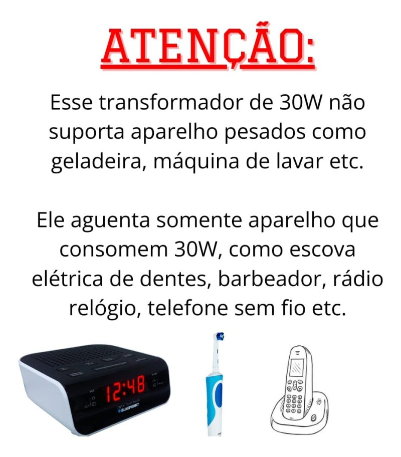 Auto Transformador 30w Entrada 220v Saída 110v - Image 4