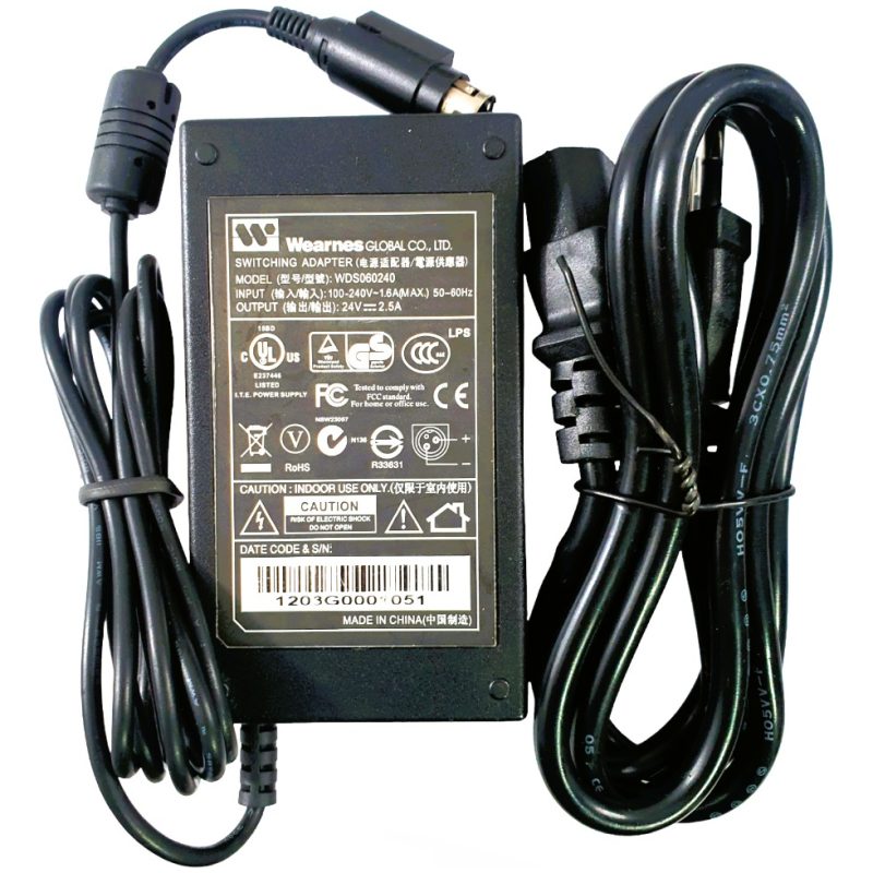 Fonte Impressora Térmica Fiscal 24v 2.5a 3 Pinos