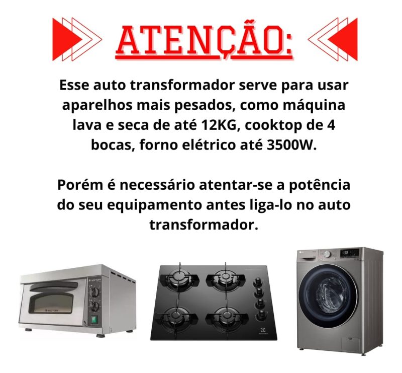 Auto Transformador 7000va Para Cooktop De Indução 4 Bocas - Image 4