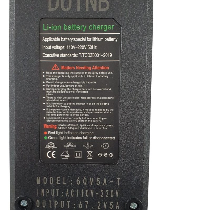 Carregador De Bateria 67.2v 2a Peças Scooter Elétrica Jn-60