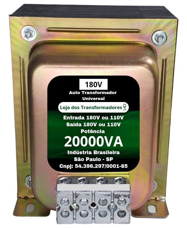 Transformador São Francisco 20.000va 180/110v Ou 110/180v