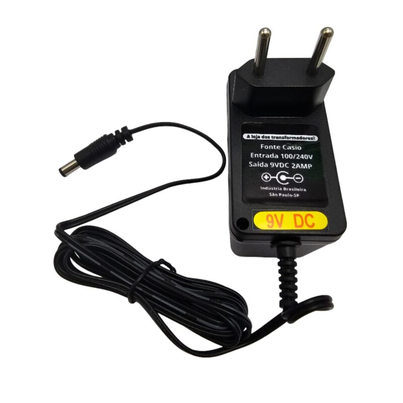 Fonte 9v Do Teclado Eletrônico Casio Ctk-471 Ctk-480 Ctk-481