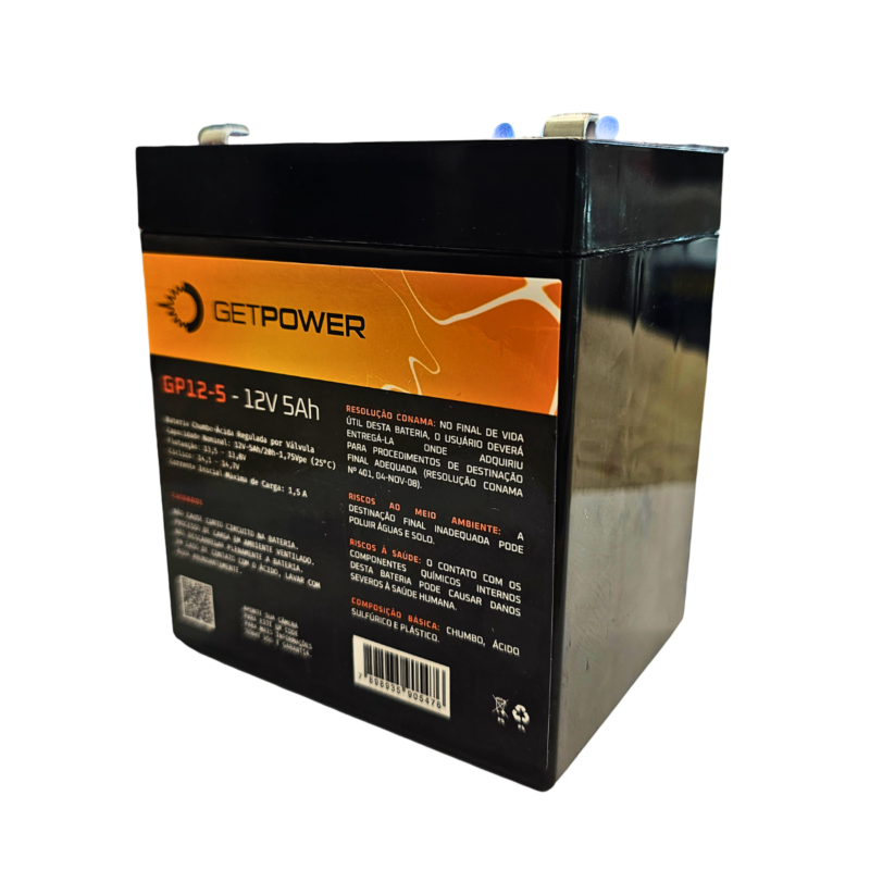Bateria Getpower 12v 5ah Nobreak, Brinquedos, Caixa De Som