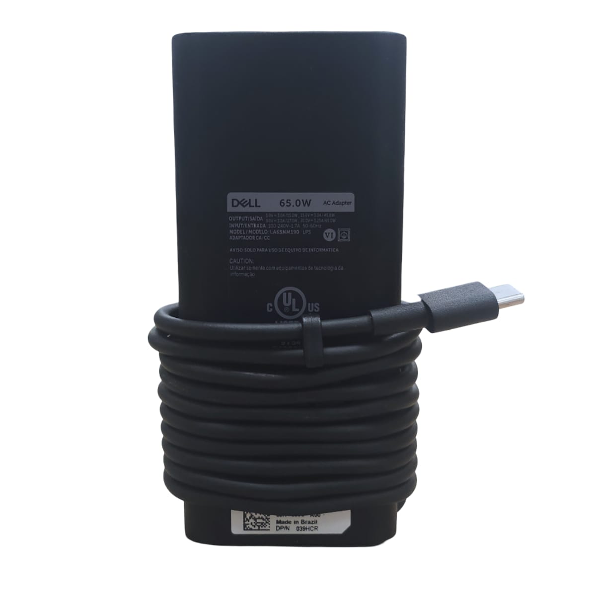 Fonte Carregador Para Dell La65nm190 Lps Type C 65w Dpn039hc - Imagem 6